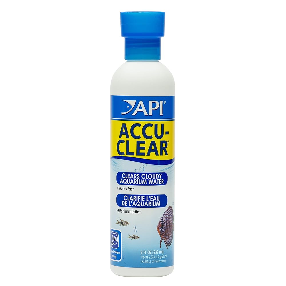 API ACCU-CLEAR Freshwater Aquarium Water Readability Enhancer – 8 Ounce Bottle