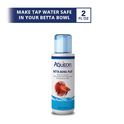 Aqueon Betta Bowl Fish Tank with Water Conditioner, 4 Ounces