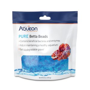 Aqueon PURE Betta Beads – Water Care Resolution for Unfiltered Aquariums, Retains Water Clear and Aids in Natural Sludge Breakdown, Blue