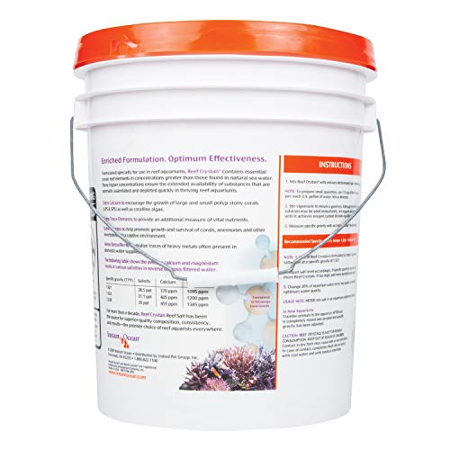 Immediate Ocean Reef Crystals Salt for Reef Aquariums, Particularly Designed for Reef Fish Tanks