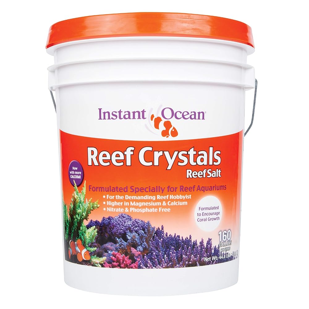 Immediate Ocean Reef Crystals Salt for Reef Aquariums, Particularly Designed for Reef Fish Tanks